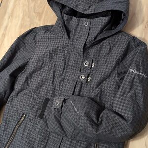 COLUMBIA SPORTSWEAR OMNI TECH WARM WOMEN’S Herringbone Lined Jacket Med NYLON